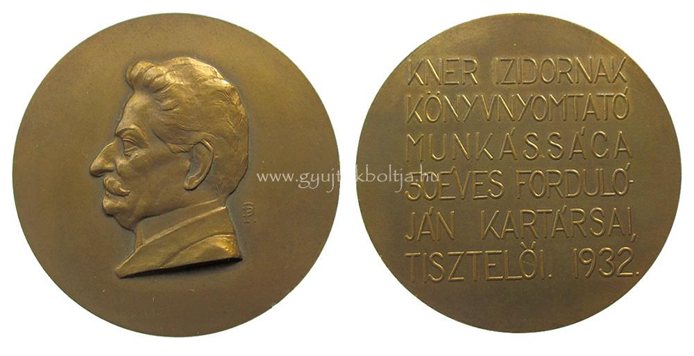 Ptzay Pl: Kner Izidornak munkssga 50 ves vforduljn 1932